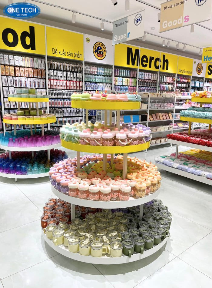 Kệ siêu thị Bắc Ninh hình tròn