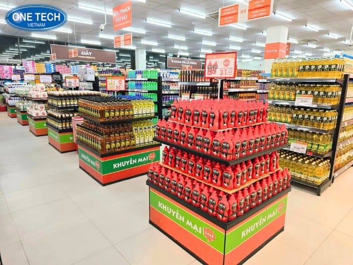 Ụ khuyến mãi hình vuông 2 tầng