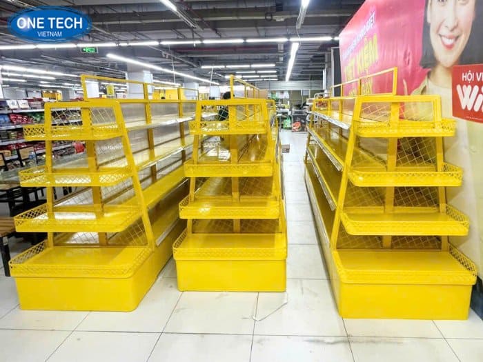Kệ vàng mẫu mới cho siêu thị