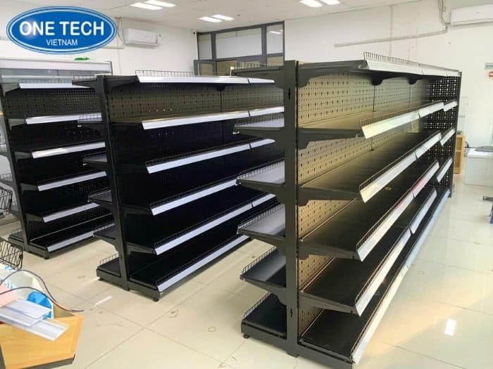 Kệ siêu thị lưng tôn liền chắc chắn, bền bỉ