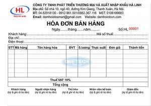 Hóa đơn bán lẻ