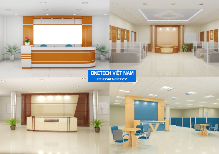 Các mẫu bàn lễ tân đẹp được thiết kế bởi Onetech Việt Nam