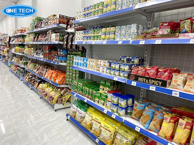Mẫu kệ lưng lưới trưng bày hàng