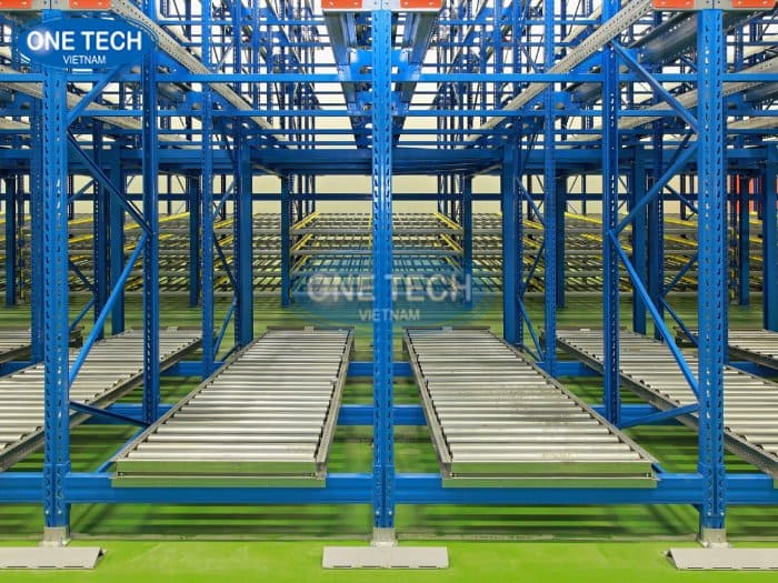 Kệ con lăn FIFO xuất nhập hàng nhanh tại TPHCM