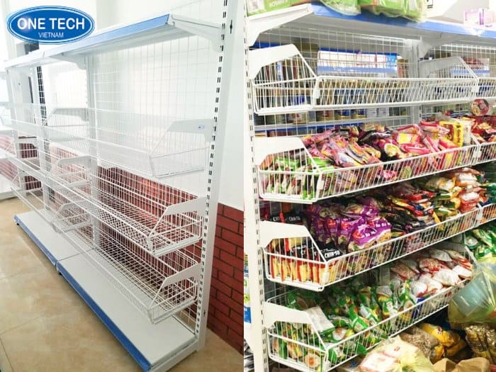 Kệ giỏ mì cho siêu thị tại Hải Phòng 