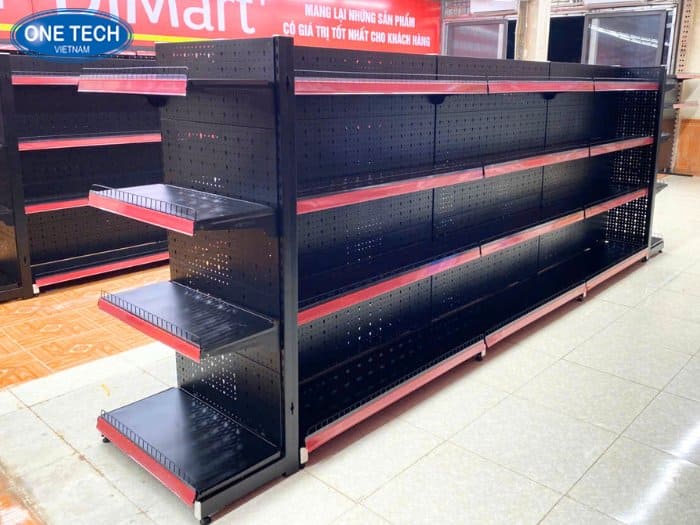 Kệ lưng tôn lỗ siêu thị 