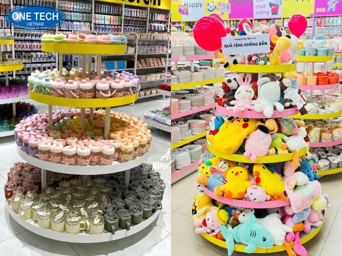 Kệ tròn trong siêu thị 