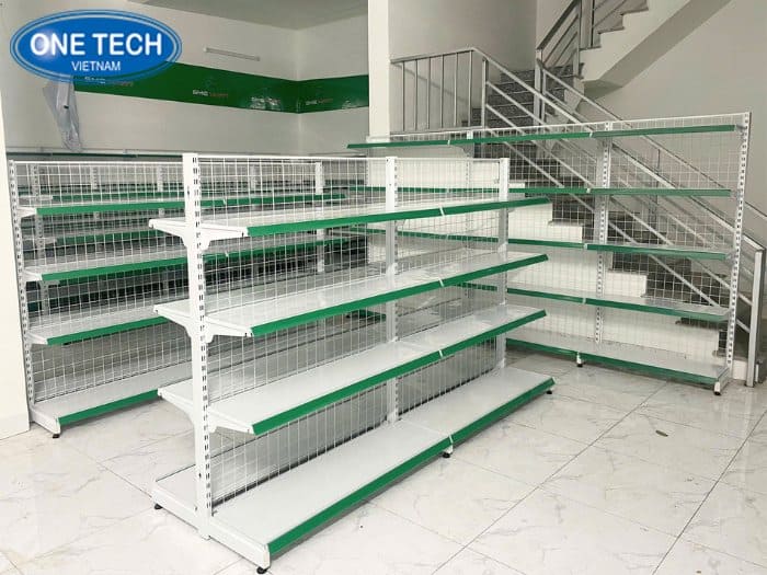 Kệ siêu thị lưng lưới