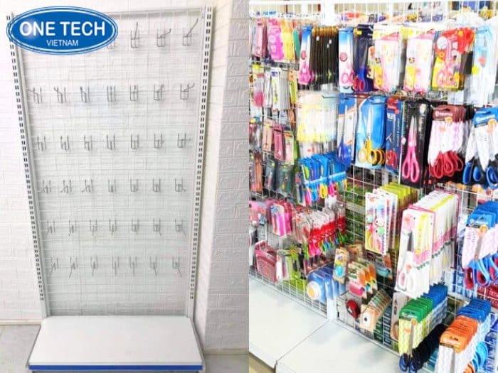 Kệ siêu thị móc treo mini