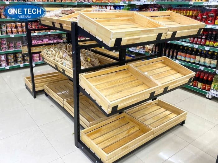 Kệ rau củ quả tại Tây Ninh