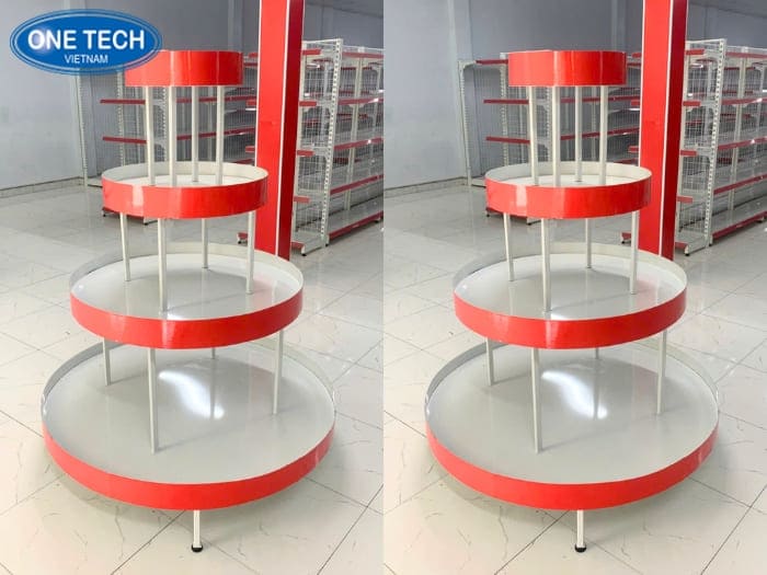Kệ tròn siêu thị tại Tây Ninh