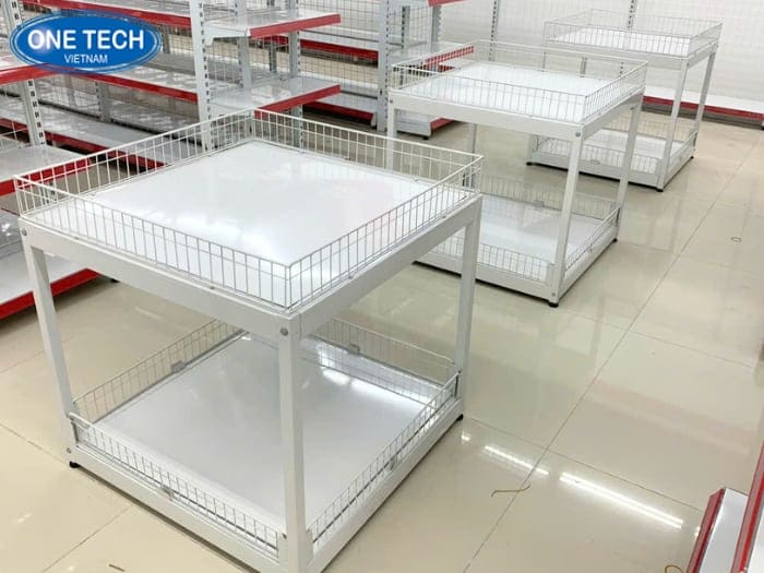 Kệ vuông siêu thị 2 tâng