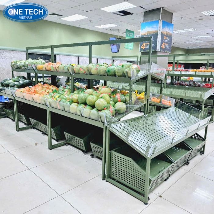 Kệ trưng bày hoa quả chịu tải cao