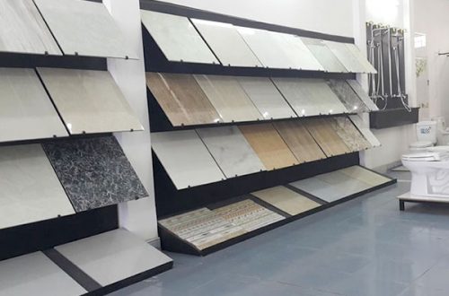 Kệ trưng bày gạch mẫu