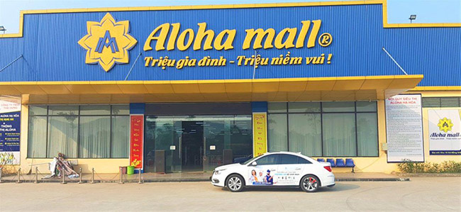 Dự án lắp đặt giá kệ siêu thị tại Aloha Mall