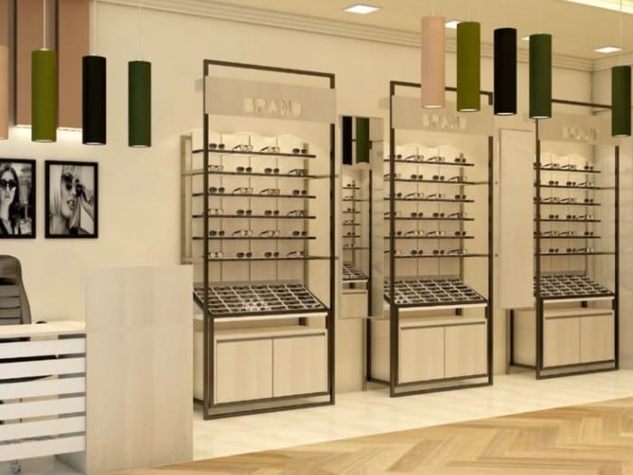 Kệ trưng bày cho cửa hàng kính mắt 02