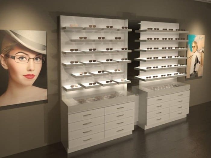 Kệ trưng bày cho cửa hàng kính mắt 03