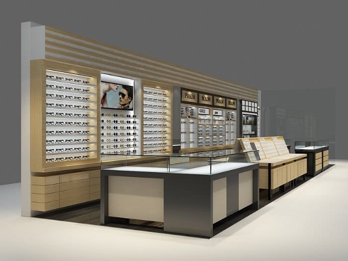 Kệ trưng bày cho cửa hàng kính mắt 07