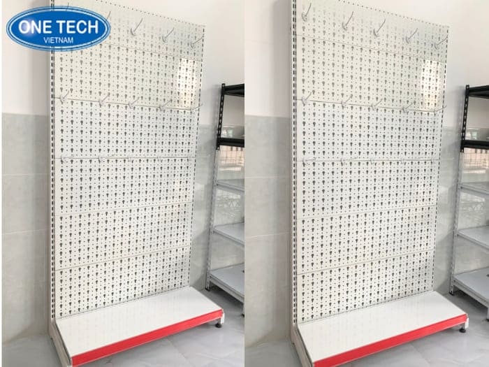 Kệ móc treo lưng tôn đục lỗ 
