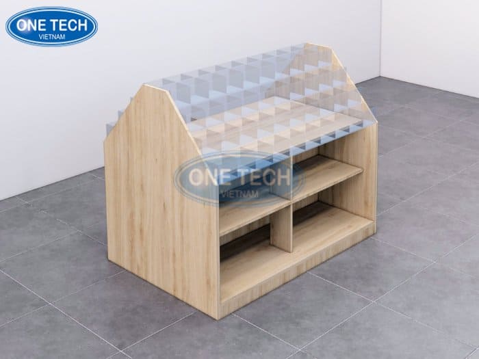 Kệ bằng gỗ trưng bày bút