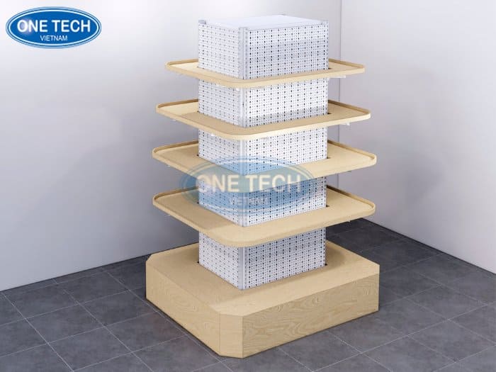 Kệ gỗ ốp cột trụ thông minh