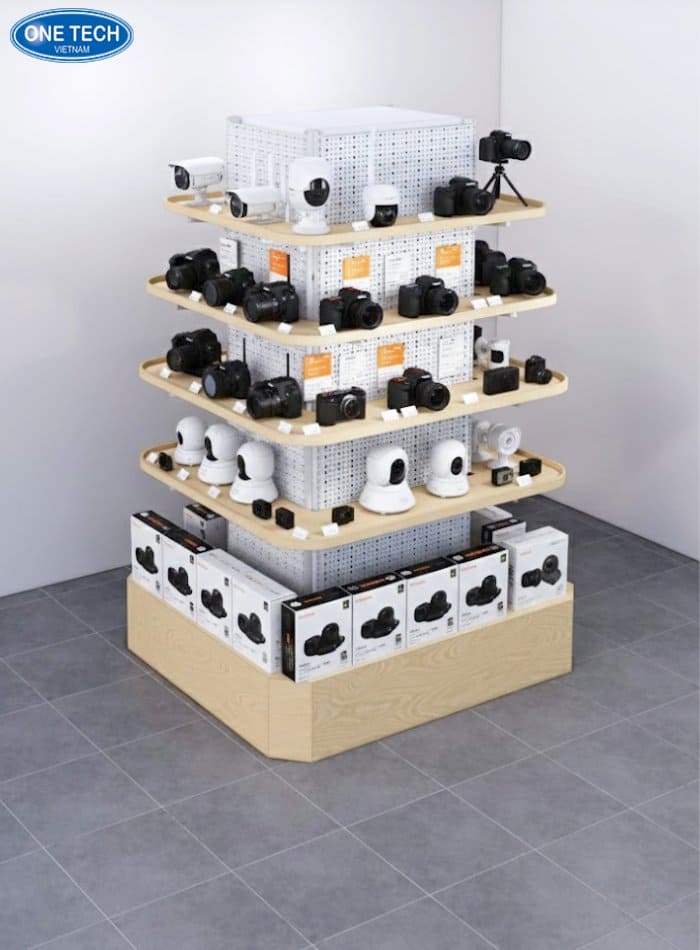 Mẫu kệ ốp cột, tận dụng tối đa không gian