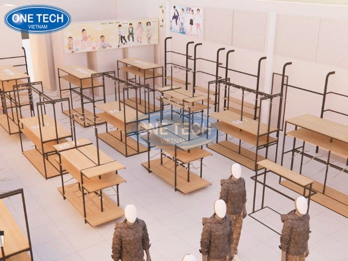 One Tech Group - Sản xuất kệ gỗ siêu thị 15 năm kinh nghiệm