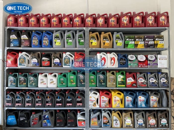 Đơn vị sản xuất kệ để dầu nhớt uy tín