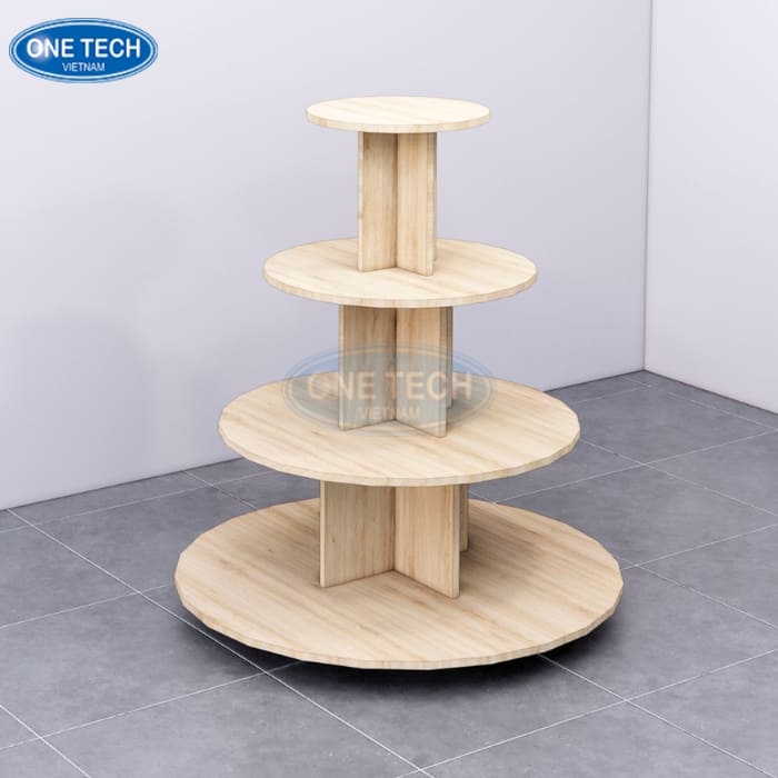 Kệ tròn chất liệu gỗ