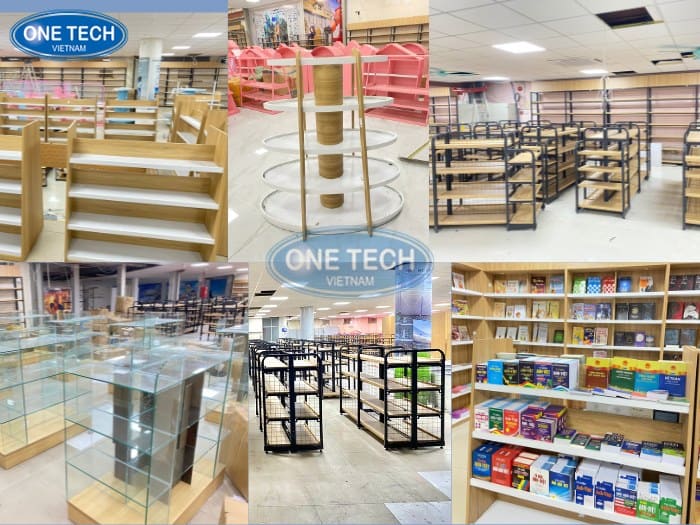 Đơn vị sản xuất kệ trưng bày sách uy tín, chất lượng