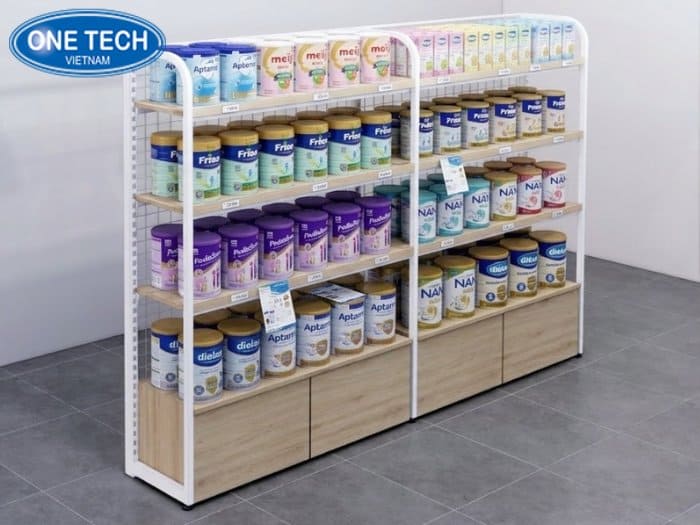 Kệ phối tủ thông minh để sữa bôt