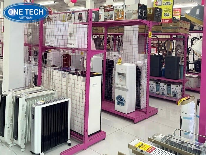 Kệ màu hồng để máy lọc nước