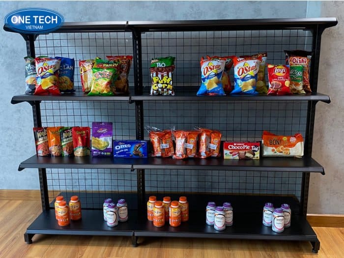One Tech Group - Chuyên sản xuất giá kệ trưng bày snack