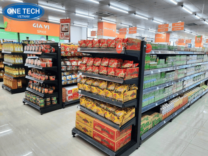 One Tech Group - Sản xuất giá kệ siêu thị 5 tầng chất lượng