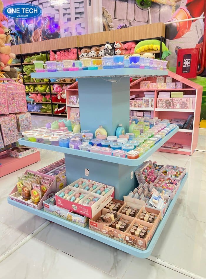 Kẹ 3 tầng màu xanh