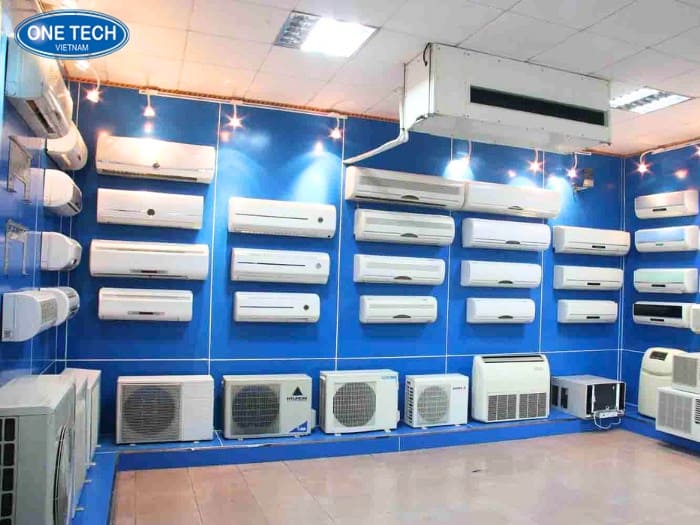 Kệ lưng tôn liền mạch cao cấp bày máy lạnh