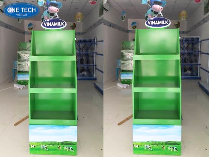 Kệ quảng cáo sữa Vinamilk