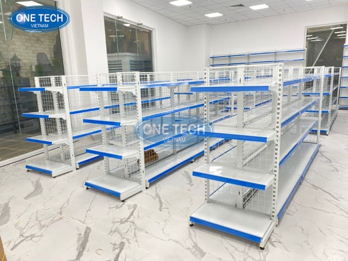 Kệ siêu thị đôi lưng lưới