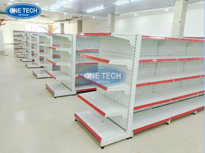 Ứng dụng giá kệ đôi siêu thị trong thực tế