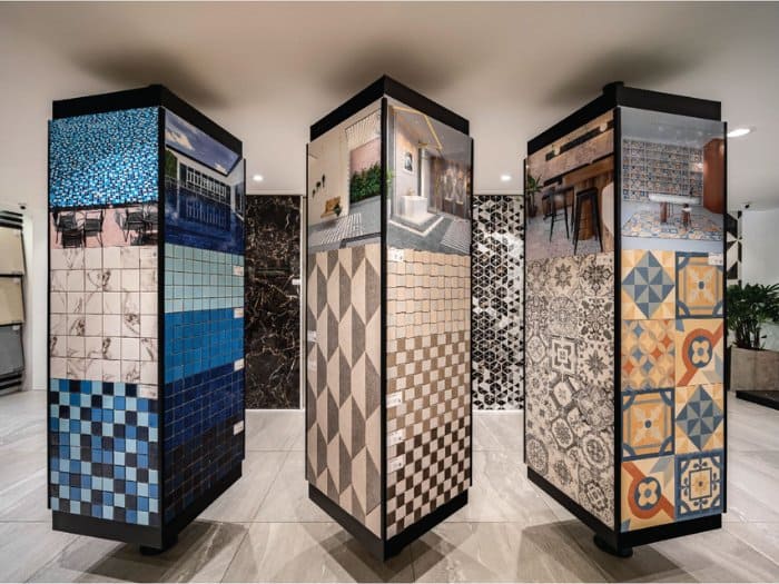 Tổng hợp mẫu kệ trưng bày gạch cho cửa hàng tiện lợi nhất