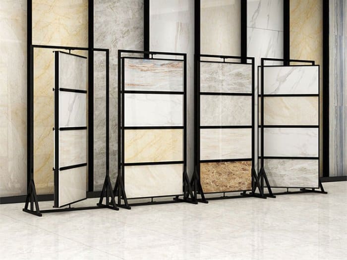 Kệ cánh lật xoay thông minh cho cửa hàng gạch