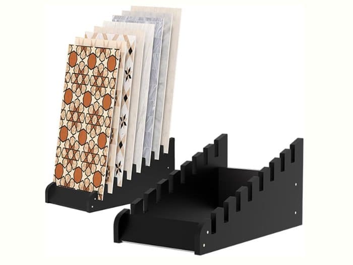 Kệ răng cưa đơn giản dùng trưng bày gạch ốp lát