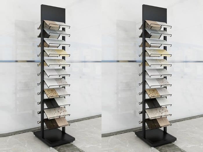 Kệ trụ đứng 2 mặt trưng bày gạch ốp lát