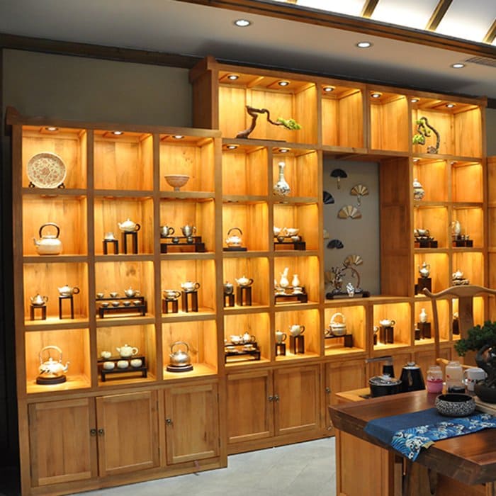 Mẫu giá kệ tích hợp đèn LED, nổi bật từng chi tiết