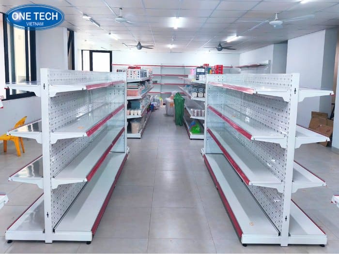 Kệ siêu thị phổ thông lưng tôn lỗ