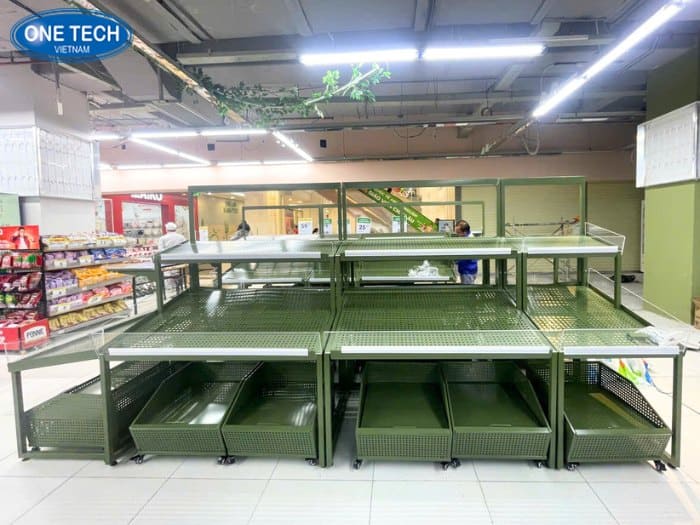 Kệ rau củ quả bằng kim loại