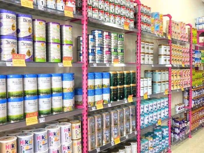 Cửa hàng sữa nhập khẩu