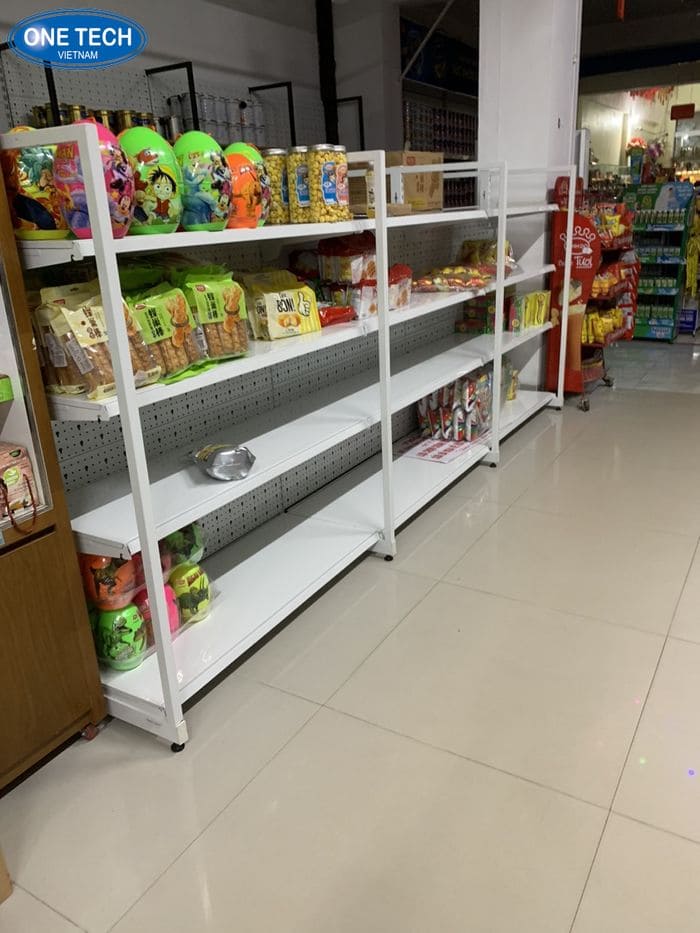 Kệ siêu thị phổ thông bày hàng