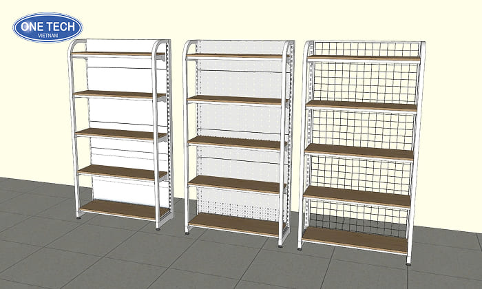 Cấu tạo cơ bản của kệ gỗ khung sắt 5 tầng