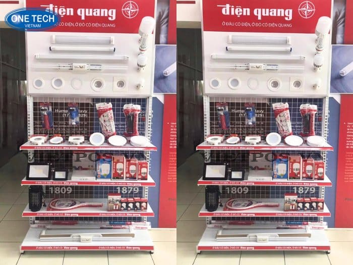 Kệ quảng cáo hàng kim khí
